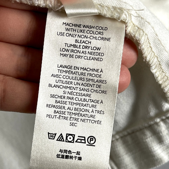 Free People Military Cargo Jacket Womens Small White Full Zip Utility Surplus - Picture 8 of 16